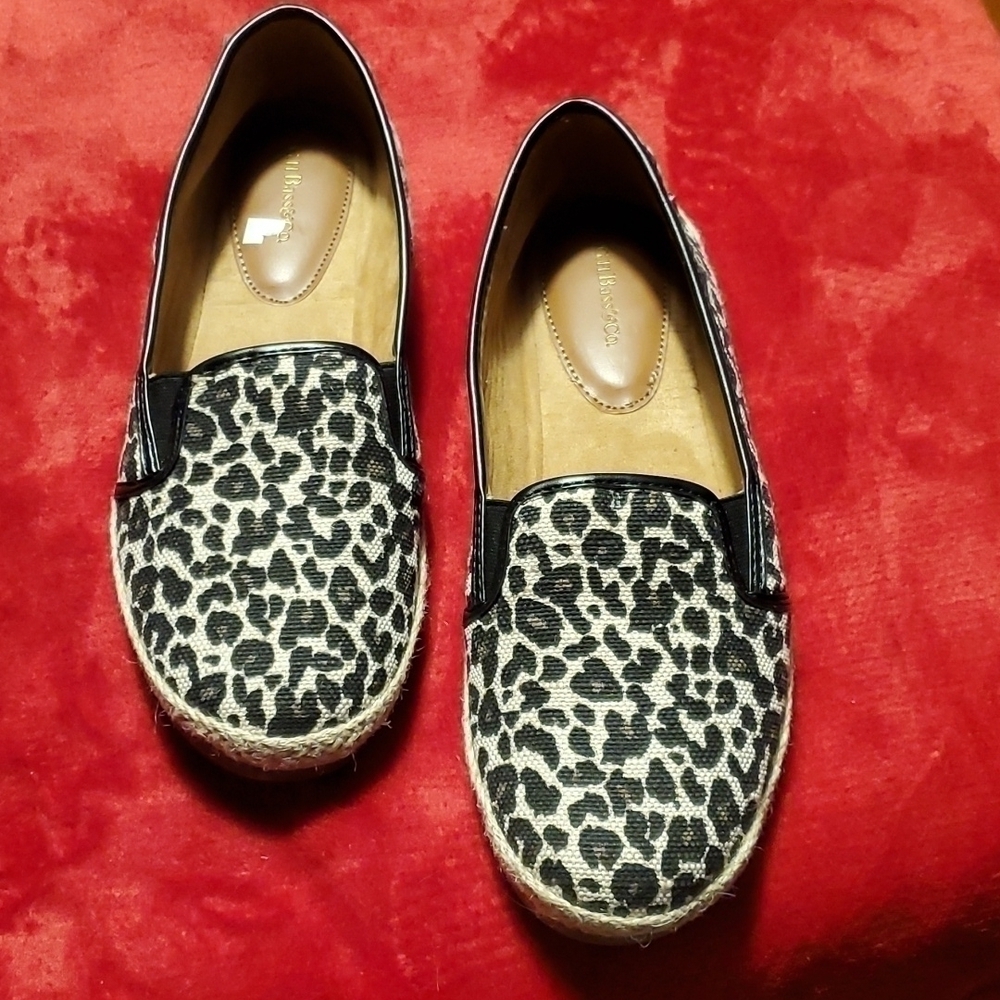 GH Bass Leopard Espadrille Size 7.5M